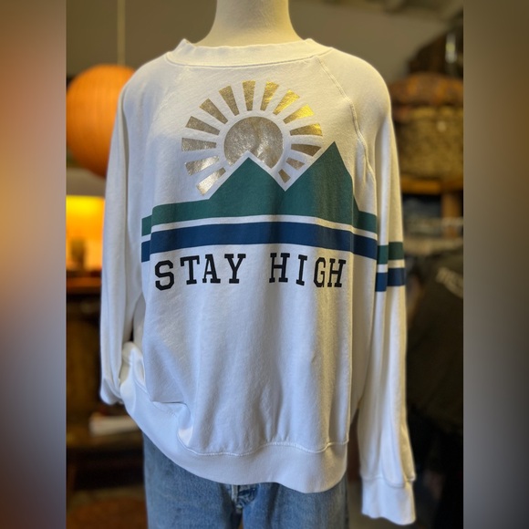 Wildfox Stay High Sunburst Sweatshirt L - Picture 1 of 3